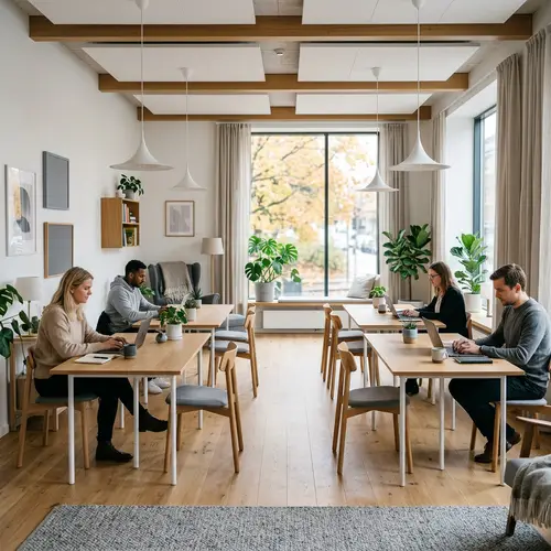 Cozy Scandinavian Coworking Space Design Ideas
