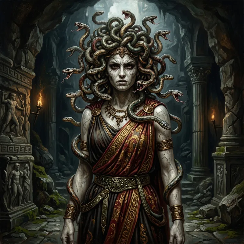 Medusa Gorgona: A Detailed Depiction of the Legendary Greek Monster