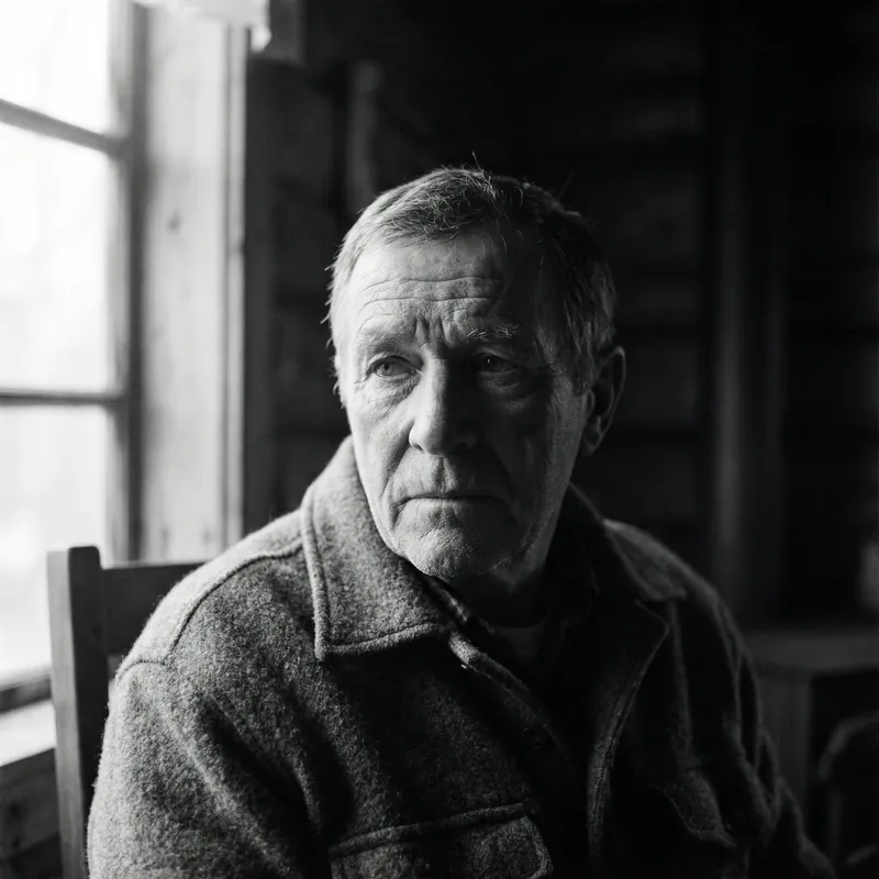 Ultra-Realistic Portrait of a Man in Black and White Ultra-Realistic Portrait of a Man in Black and White