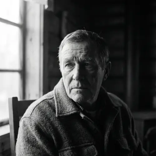 Ultra-Realistic Portrait of a Man in Black and White