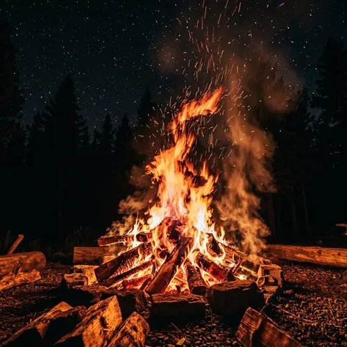 Roaring Fire Images | Bright Orange & Intense Red Flames