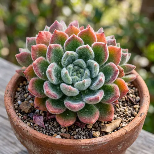 Colorful Peach Fuzz Succulent | Ultra-Realistic 4k Macro Shot