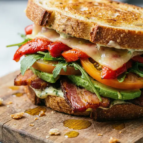 Mouthwatering Sandwich: Colors, Textures, Food Photography