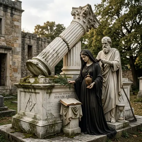Marble Monument of Grand Master Hiram Abiff: Symbolism Revealed