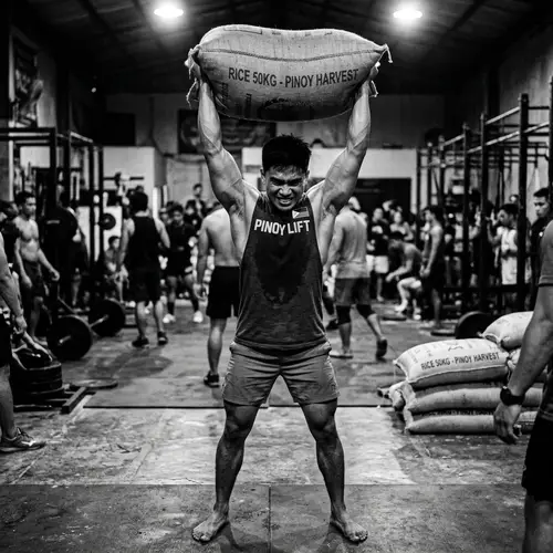 Dynamic Filipino Athlete in Monochrome | Sports Photography