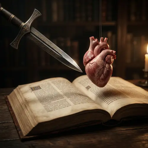 Sword & Heart: Renaissance-Inspired Symbolism Art