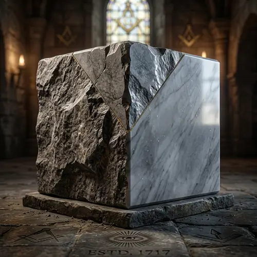 Masonic Ashlar Stones: A Visual Contrast