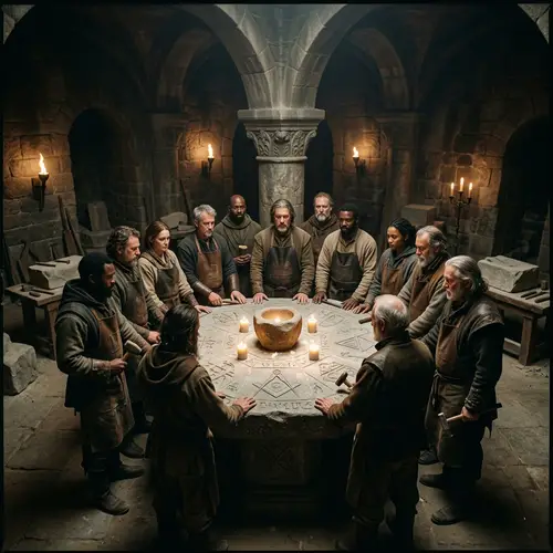 Master Stone Workers: Ancient Brotherhood Rituals and Carvings