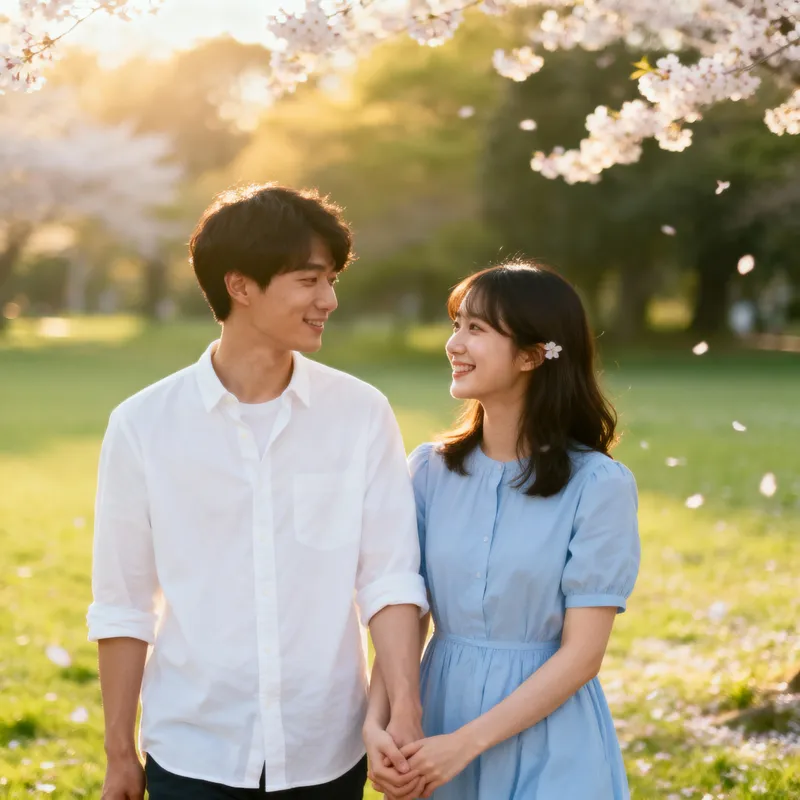 Young Couple Holding Hands - Love & Connection