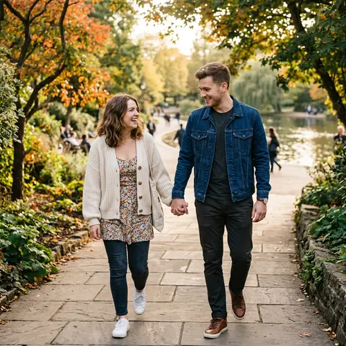 Young Couple Holding Hands - Love & Connection