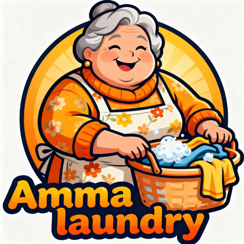Amma Laundry - Your Friendly Mascot for Laundry Needs