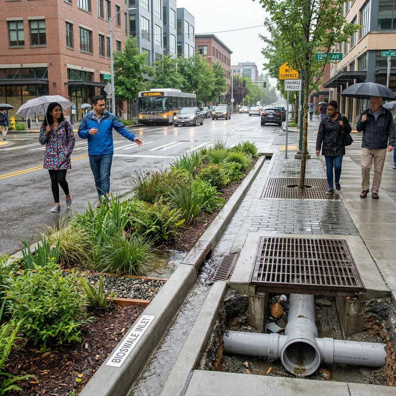 Efficient Urban Drainage Solutions for Rainwater Management