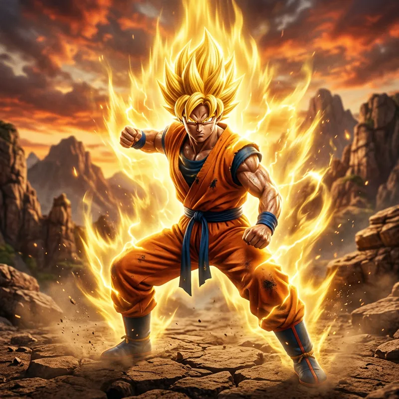 Transformed into a Saiyan Warrior from DBZ