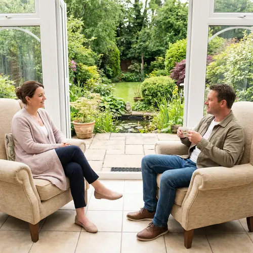 Psychotherapist Client in a Serene Environment