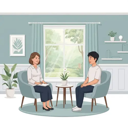 Psychotherapist Client in a Serene Environment