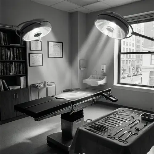 Professional Surgeon's Office | Surgical Instruments and Calm Ambiance