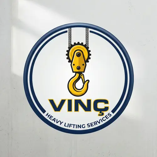Vinç Logo Design Featuring Crane Hook