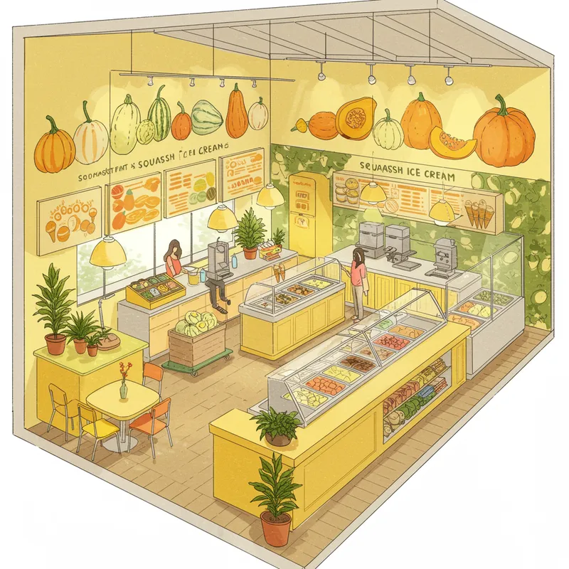 Squash De Ice Cream Store Layout