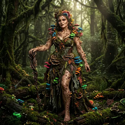 Feminine Fungus Queen: Decay & Beauty