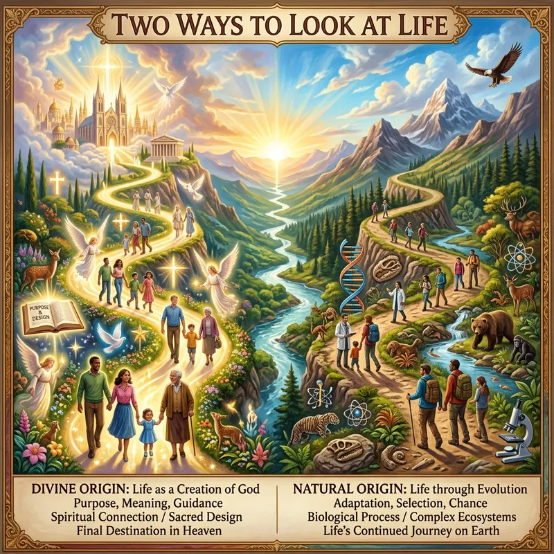 Two Perspectives on Life: Divine vs Natural Origin
