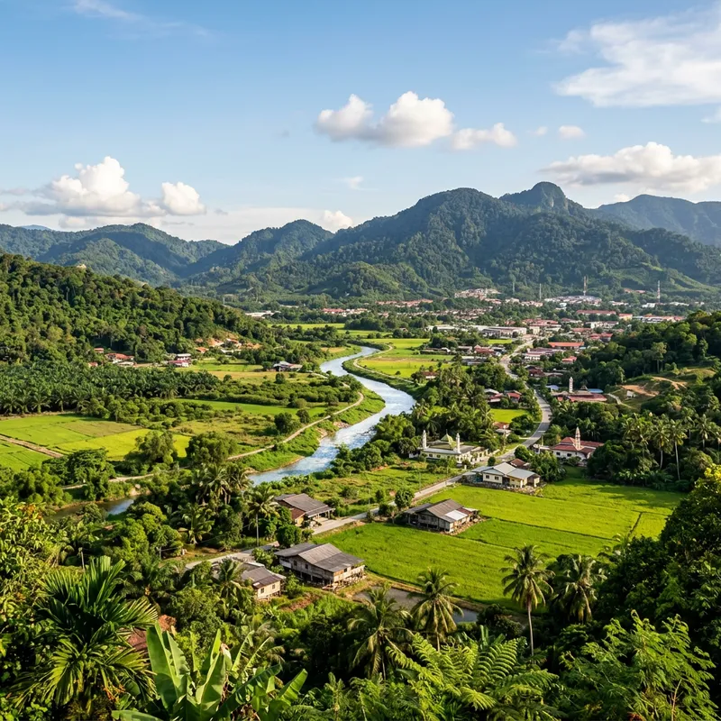 Scenic Landscape of Bukit Mertajam, Malaysia