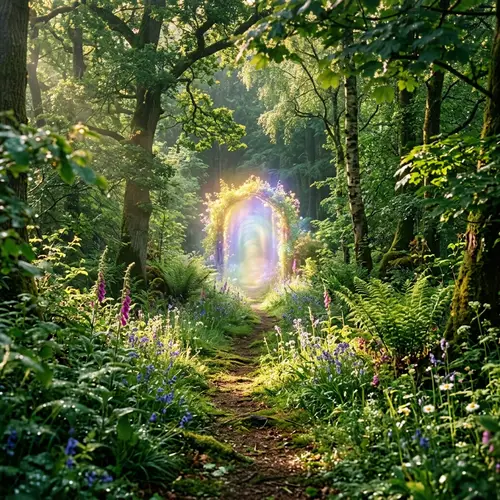 Path to Paradise: Tranquil Forest Trail to Success