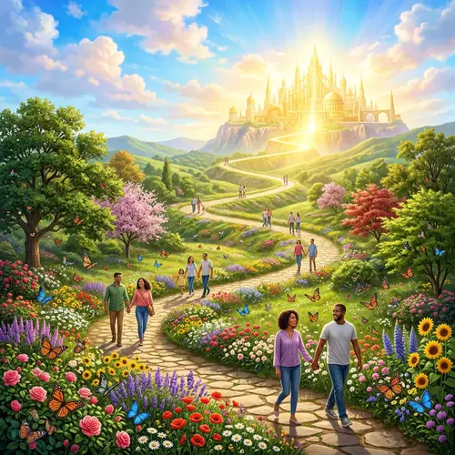 Journey to Paradise: Golden Path of Happiness