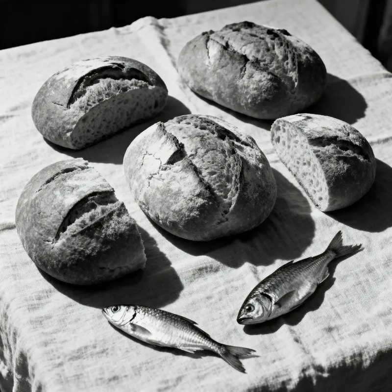 Feeding the 5000: Rustic Bread and Fish Symbolism