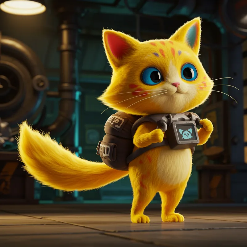 Yellow Thunder Cat with Grabpack | Poppy Playtime