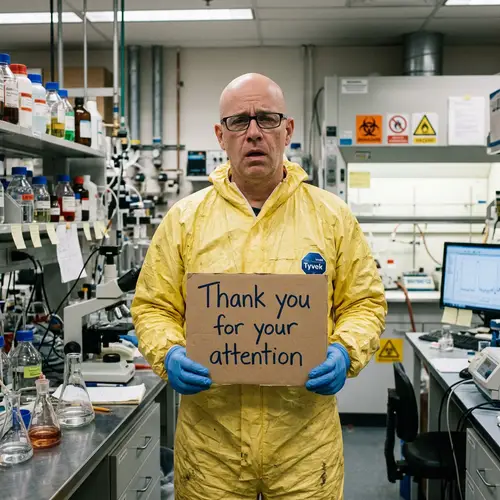 Intense Stare: Thank You for Your Attention | Laboratory Scene