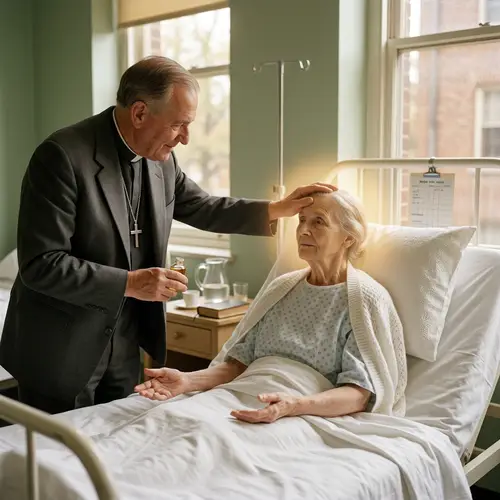Golden Halo Anointing in Hospital Setting
