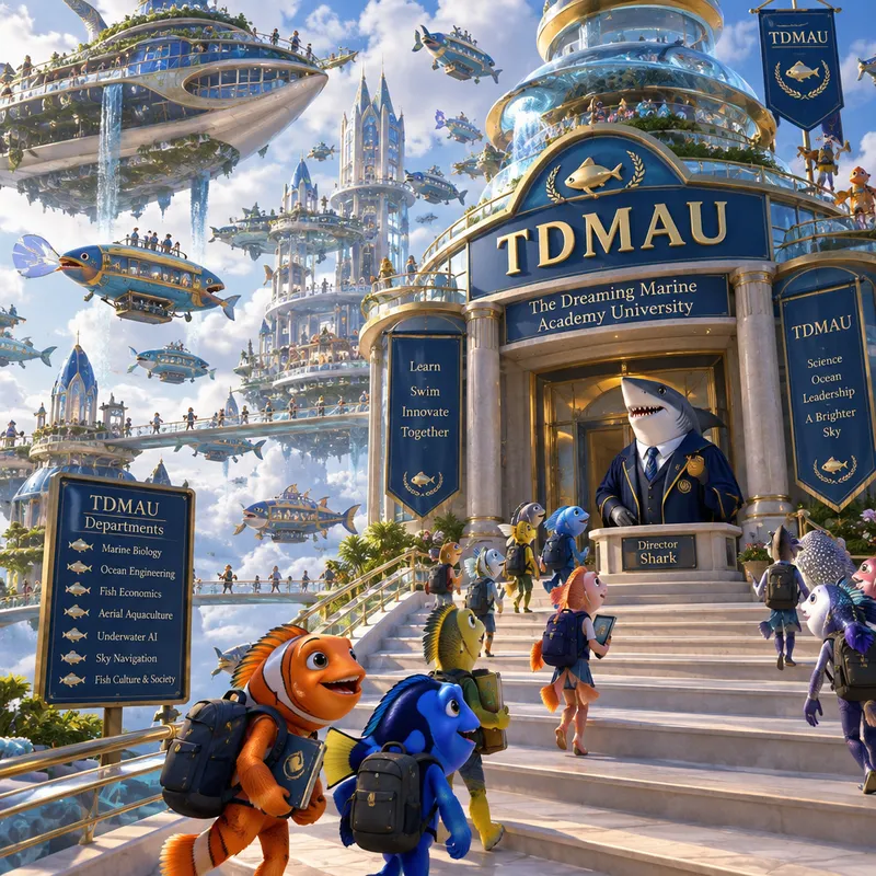 Sky City of Fish: TDMAU University Adventures Sky City of Fish: TDMAU University Adventures