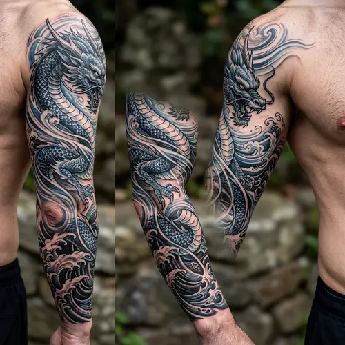 Water and Wind Dragon Tattoo: A Symbol of Renewal