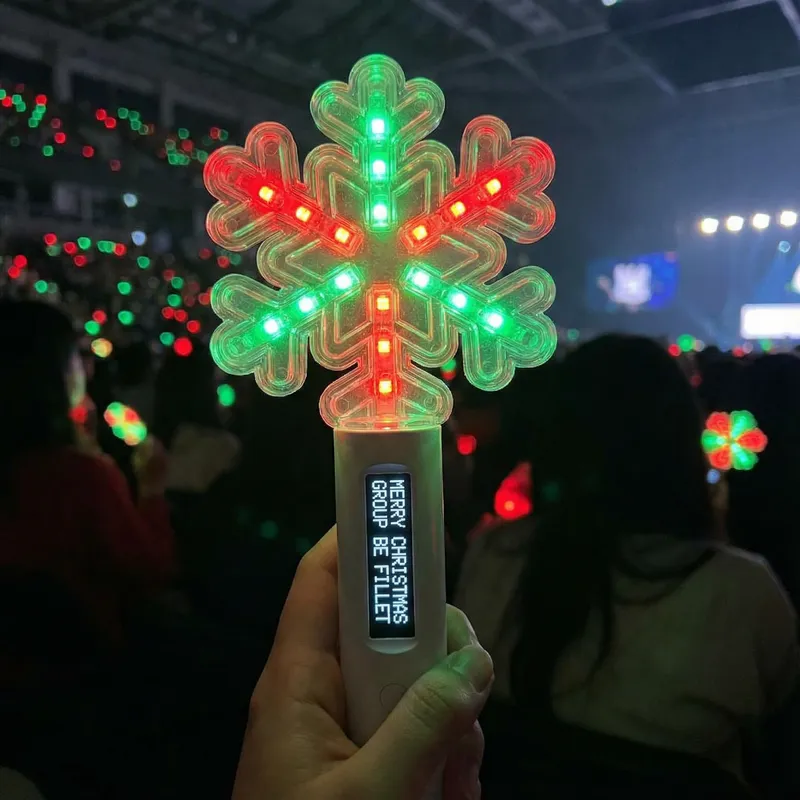 Illuminated K-Pop Lightstick for Merry Christmas