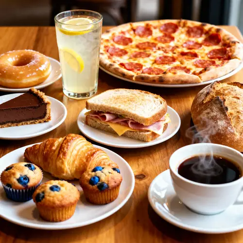 Delicious Treats: Donuts, Cakes, Pizza & More