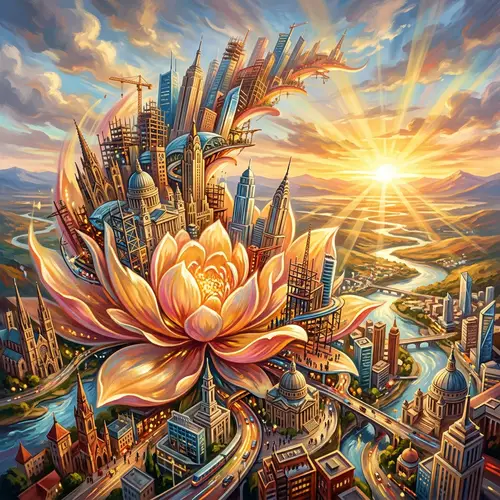 Artistic Interpretation of Expansion - A Vibrant Journey