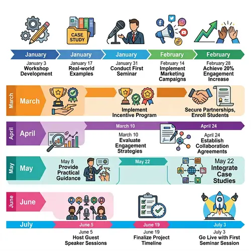 Detailed Timeline: Workshop Development to Go Live with First Seminar Session