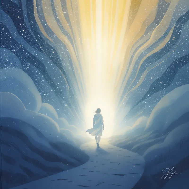 Ethereal Spiritual Guidance Illustration Ethereal Spiritual Guidance Illustration