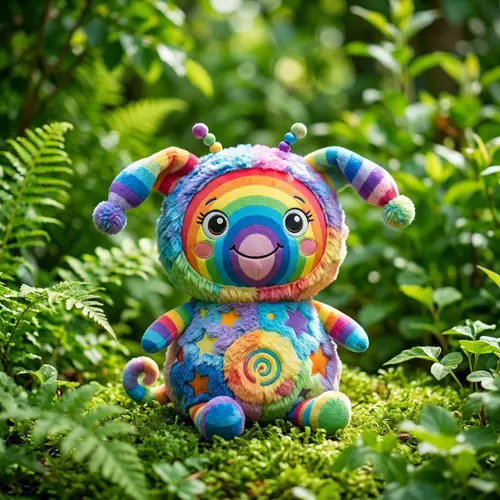Rainbow-colored Children's Soft Toy | Imaginative Design