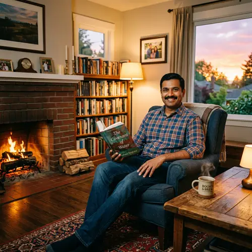 Meet Ramesh: Friendly South Asian Man in Cozy Living Room