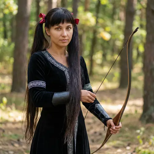 Strong 28-Year-Old Archer Woman Image