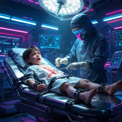 Shocking Operating Room Scene with Young Student