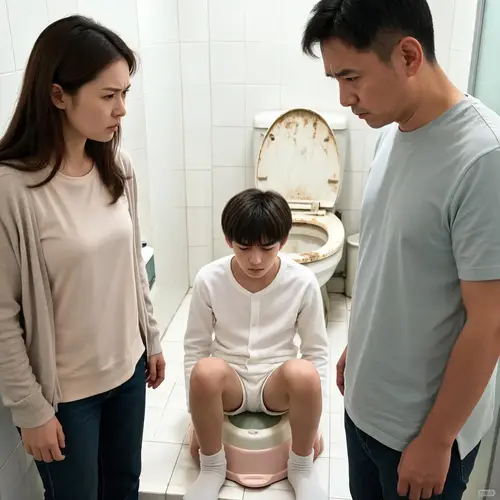 Diaper Boy on Baby Pot: Family Bonding Moments