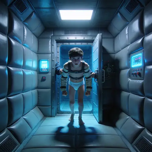 Cyberpunk Isolation: A Boy's Desperate Journey