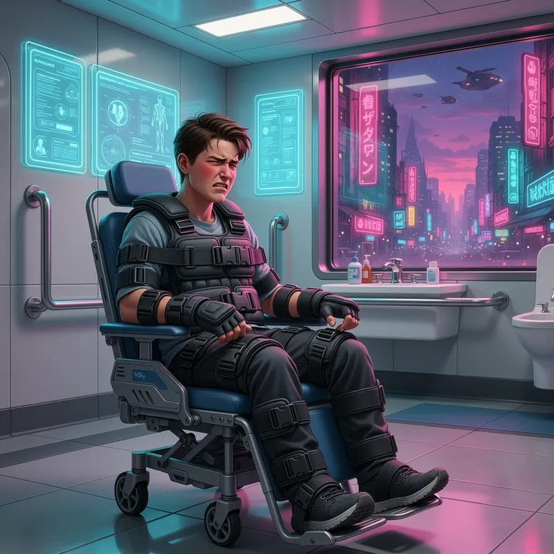 Cyberpunk: 12-Year-Old Fixed in Disabled Toilet
