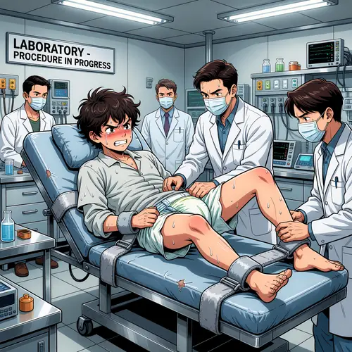 Anime Lab Scene: Teen's Unwanted Diaper Experience