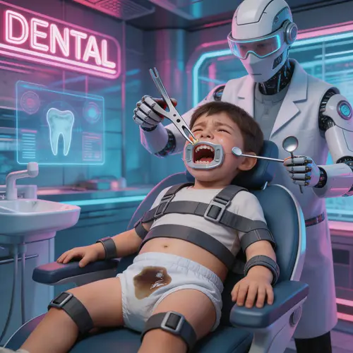 Cyberpunk Dentist: Tooth Extraction Experience