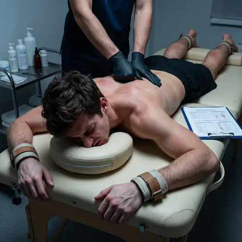 Intense Massage with Restraints: A Painful Experience