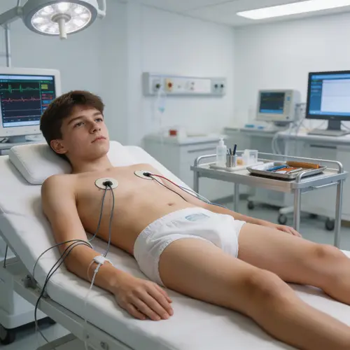 Inhuman Medical Test: Teen Boy with Diaper