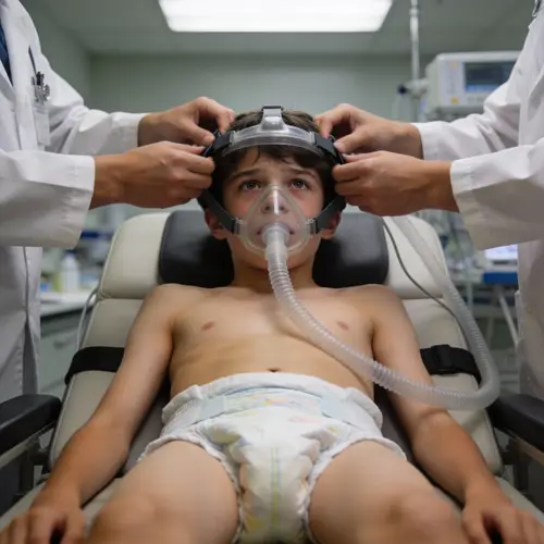 Embarrassed Teen in Lab: A Disturbing Scenario